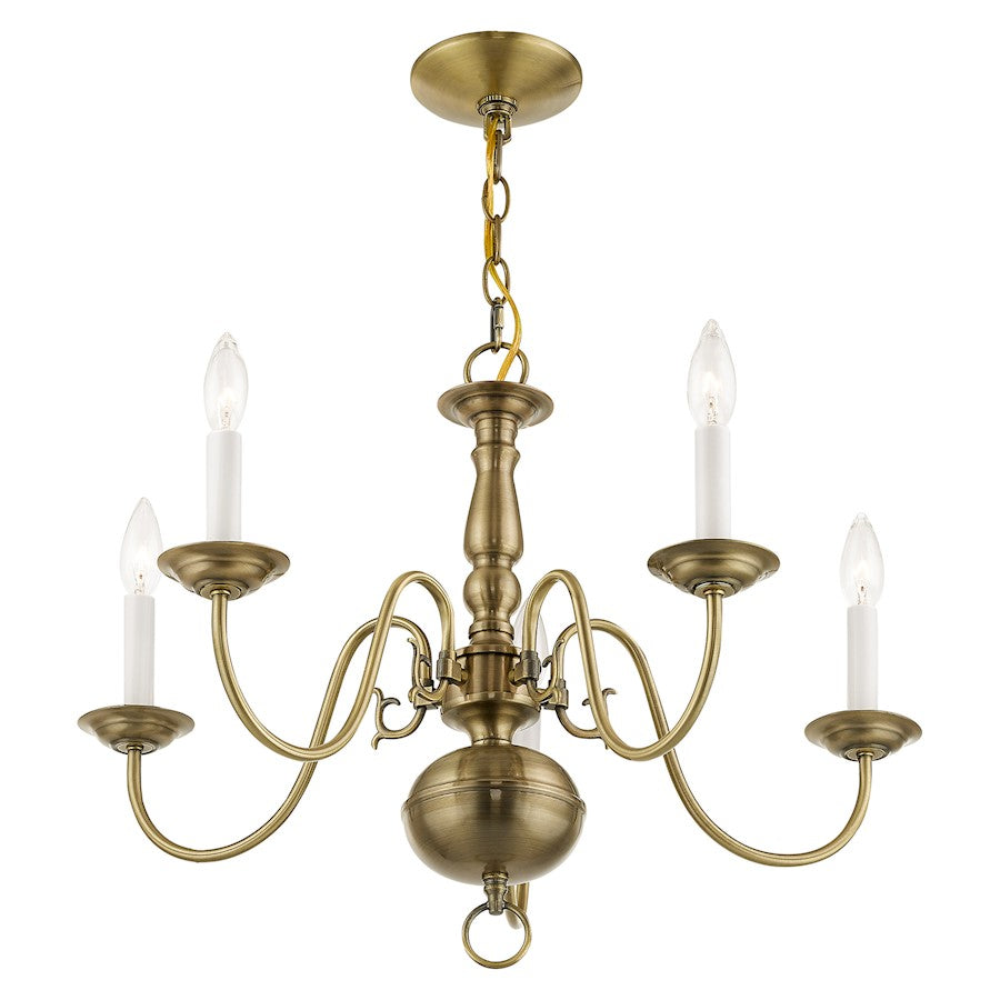 Livex Lighting Williamsburg Wall Sconce in Brushed Nickel