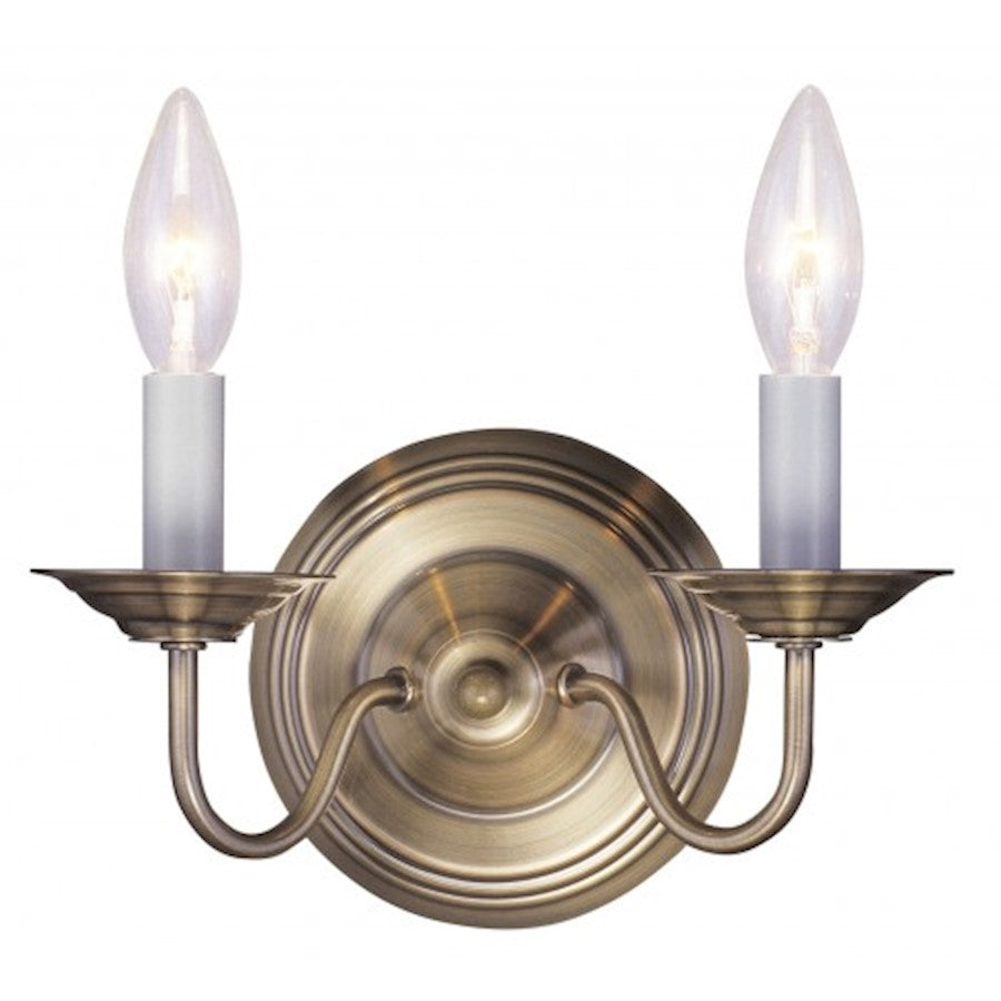 Livex Lighting Williamsburg Wall Sconce in Antique Brass