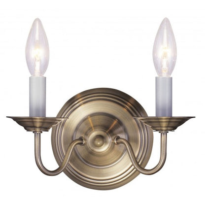 Livex Lighting Williamsburg Wall Sconce in Antique Brass