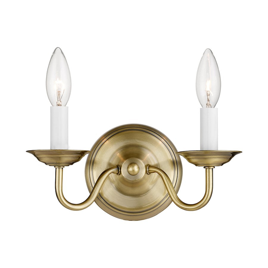Livex Lighting Williamsburg Wall Sconce in Antique Brass