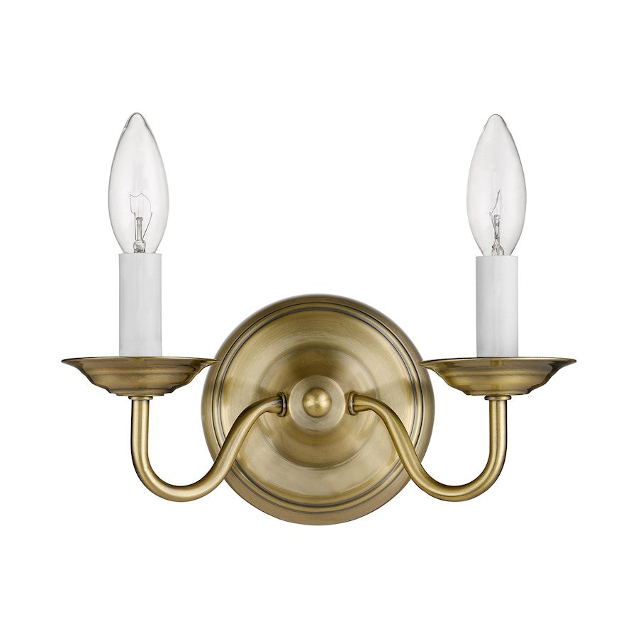 Livex Lighting Williamsburg Wall Sconce in Antique Brass