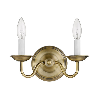 Livex Lighting Williamsburg Wall Sconce in Antique Brass