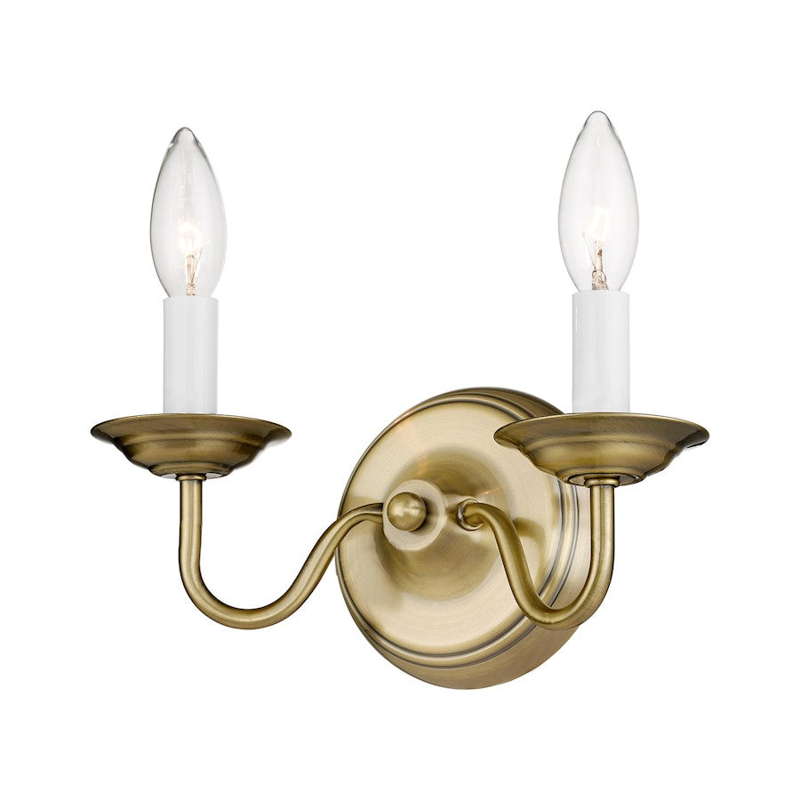 Livex Lighting Williamsburg Wall Sconce in Antique Brass