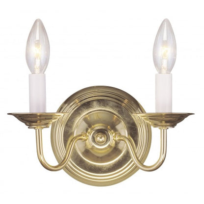 Livex Lighting Williamsburg Wall Sconce in Polished Brass