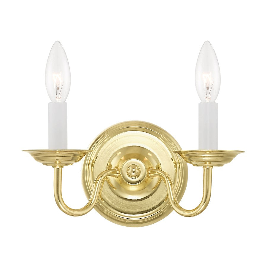 Livex Lighting Williamsburg Wall Sconce in Polished Brass