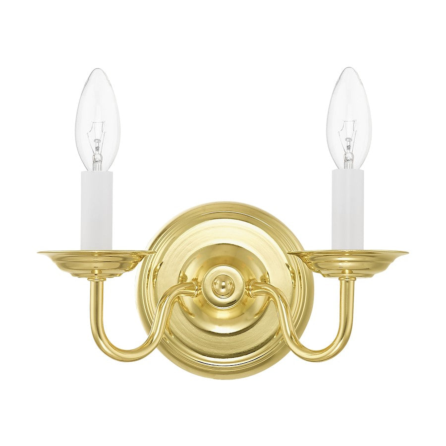 Livex Lighting Williamsburg Wall Sconce in Polished Brass