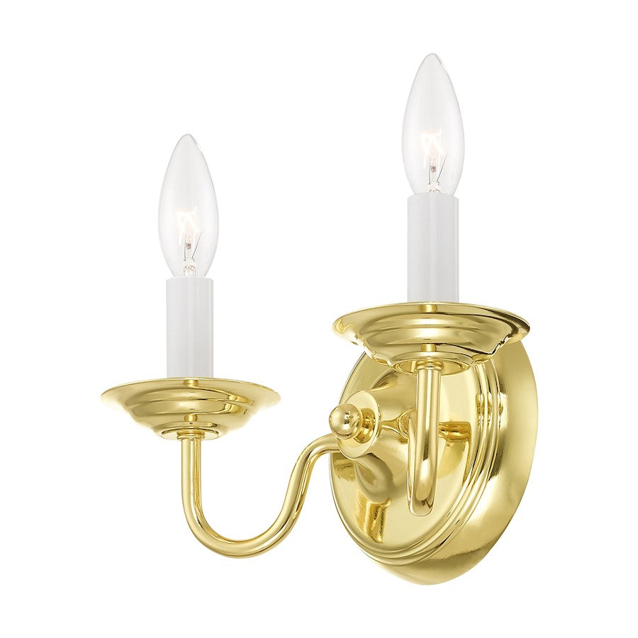 Livex Lighting Williamsburg Wall Sconce in Polished Brass