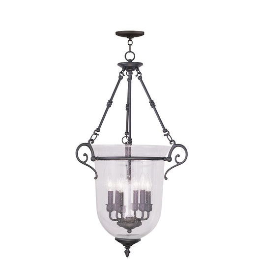 Livex Legacy 6 Light Chain Lantern, Bronze