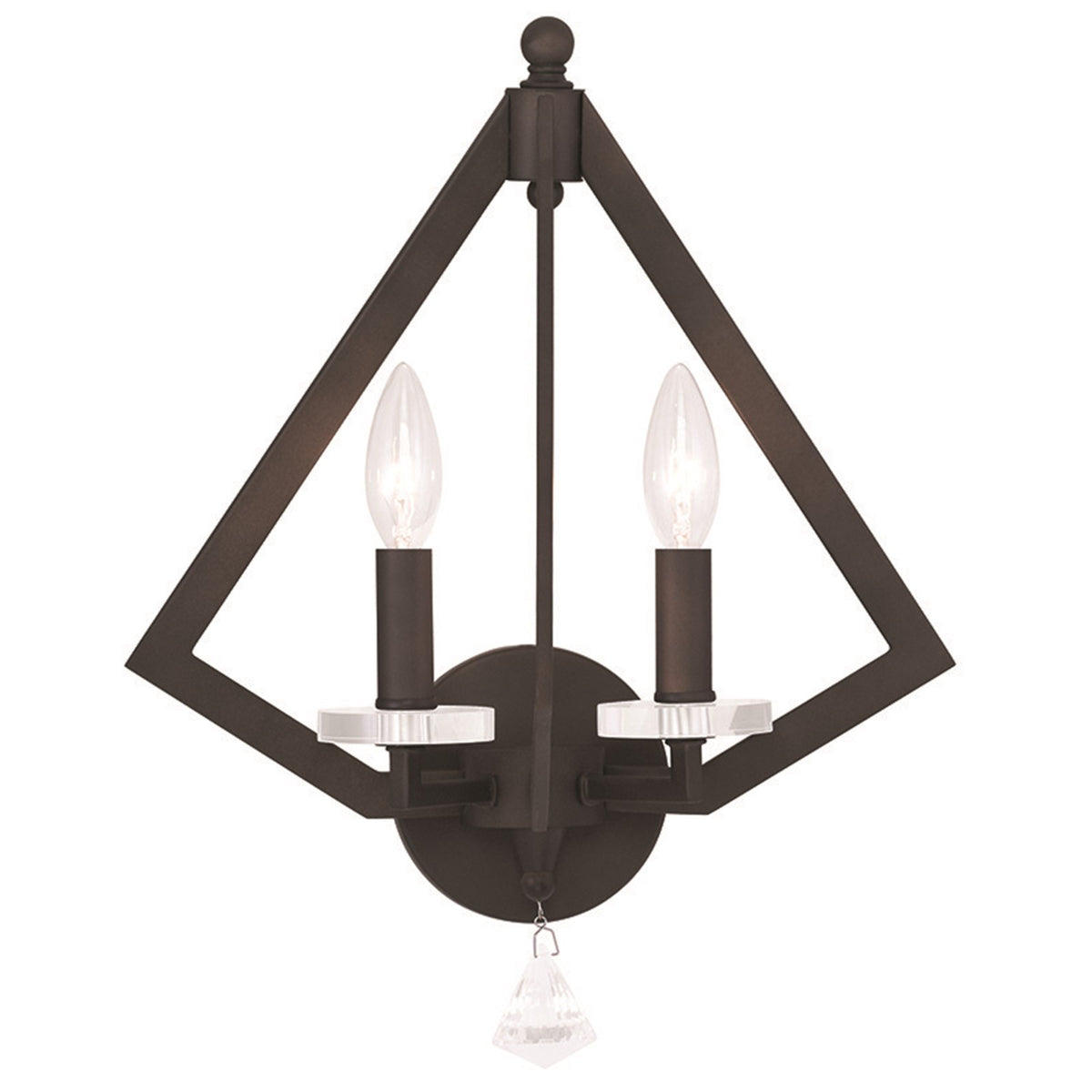 Livex Lighting Diamond Wall Sconces, Bronze