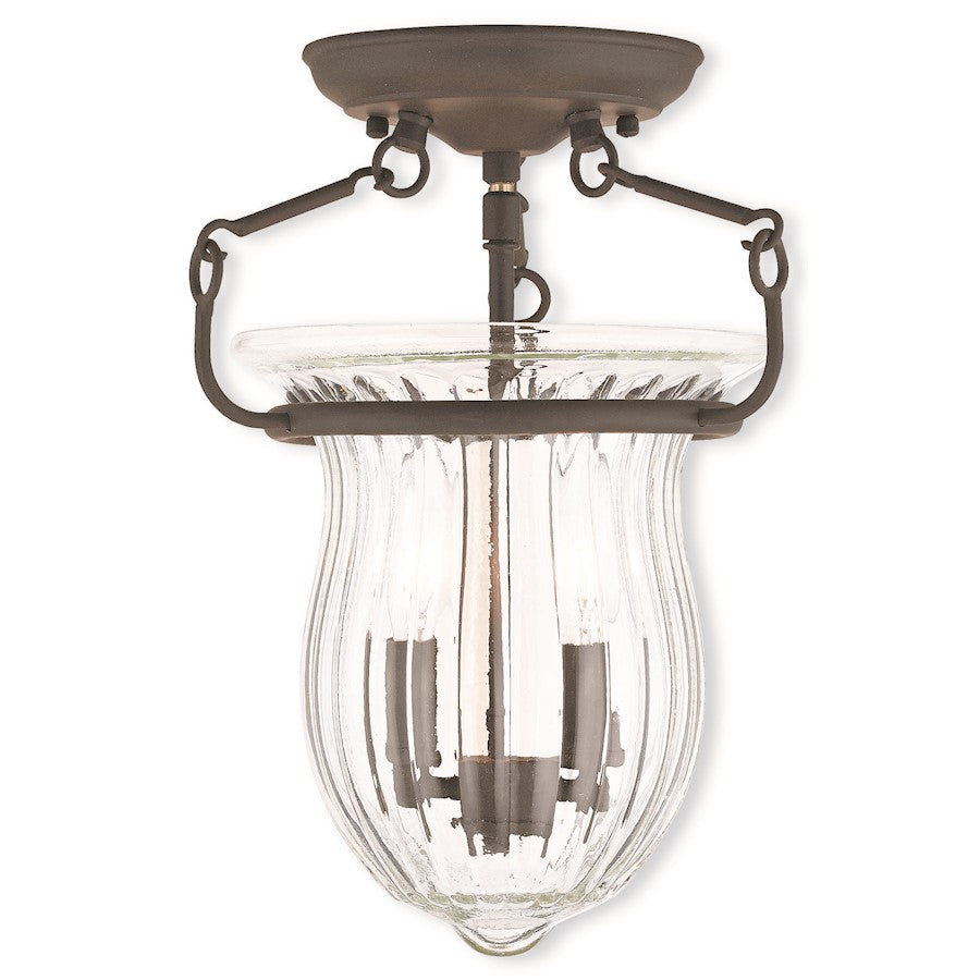 Livex Andover 2 Light Ceiling Mount, Bronze