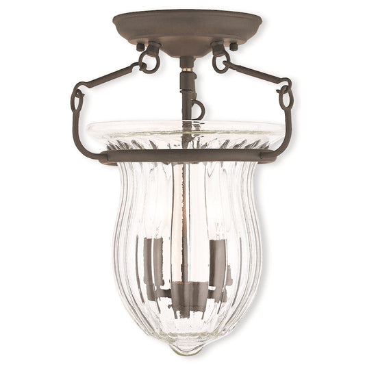 Livex Andover 2 Light Ceiling Mount, Bronze