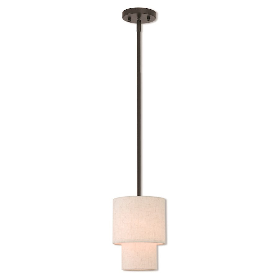 Livex Lighting Claremont 1 Light Mini Pendant in English Bronze