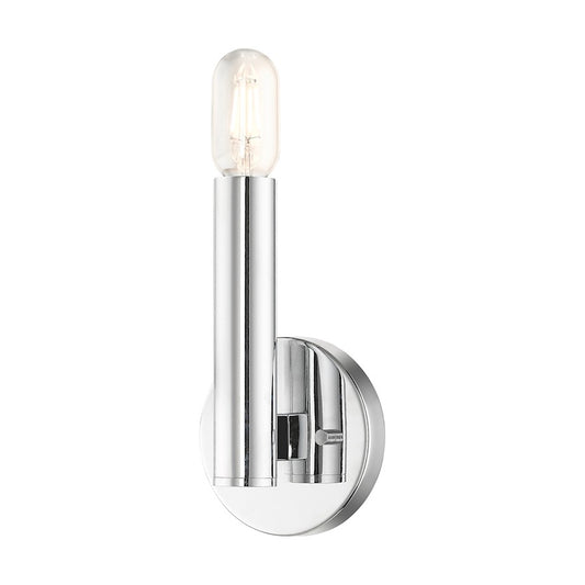 Livex Copenhagen 1 Light Single ADA Sconce, Polished Chrome
