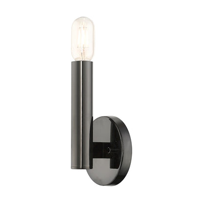 Livex Copenhagen 1 Light Single ADA Sconce, Black Chrome