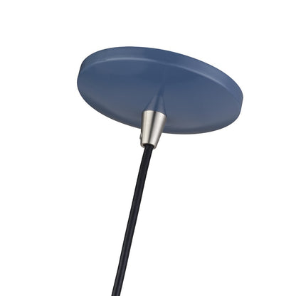 Livex Bolita Lt LED Pendant, Blue/Nickel/Blue Aluminum/White