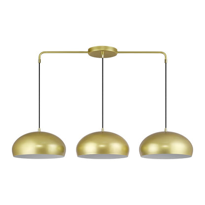 Livex Domma 3Lt 14" Chandelier, Gold/Polished Brass/White