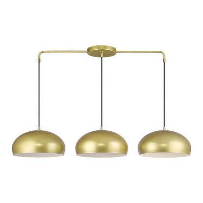Livex Domma 3Lt 14" Chandelier, Gold/Polished Brass/White