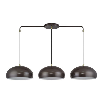 Livex Domma 3Lt Extra Large Chandelier, Bronze/Brass/Bronze/White