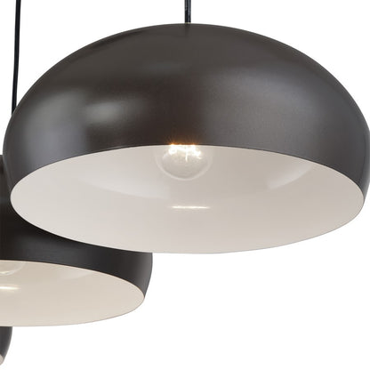 Livex Domma 3Lt Extra Large Chandelier, Bronze/Brass/Bronze/White