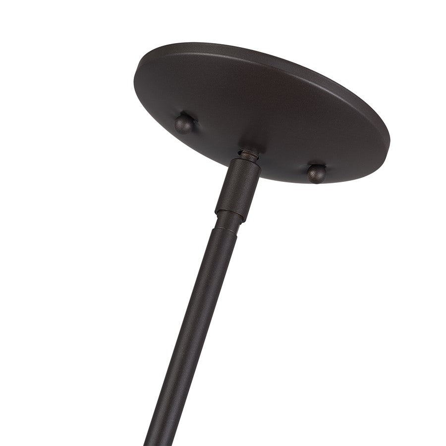 Livex Domma 4Lt Pendant, Bronze/Bronze Steel/Shiny White