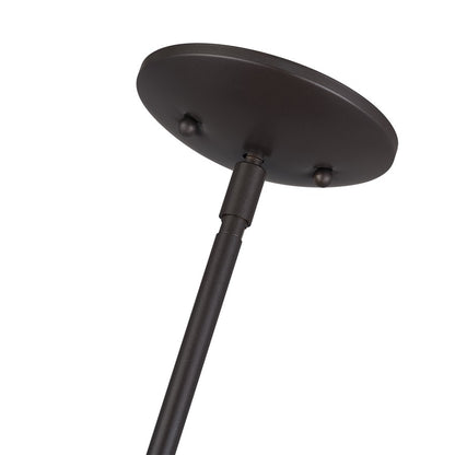 Livex Domma 4Lt Pendant, Bronze/Bronze Steel/Shiny White