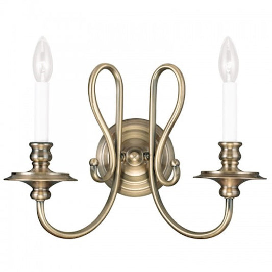 Livex Lighting Caldwell Wall Sconce in Antique Brass