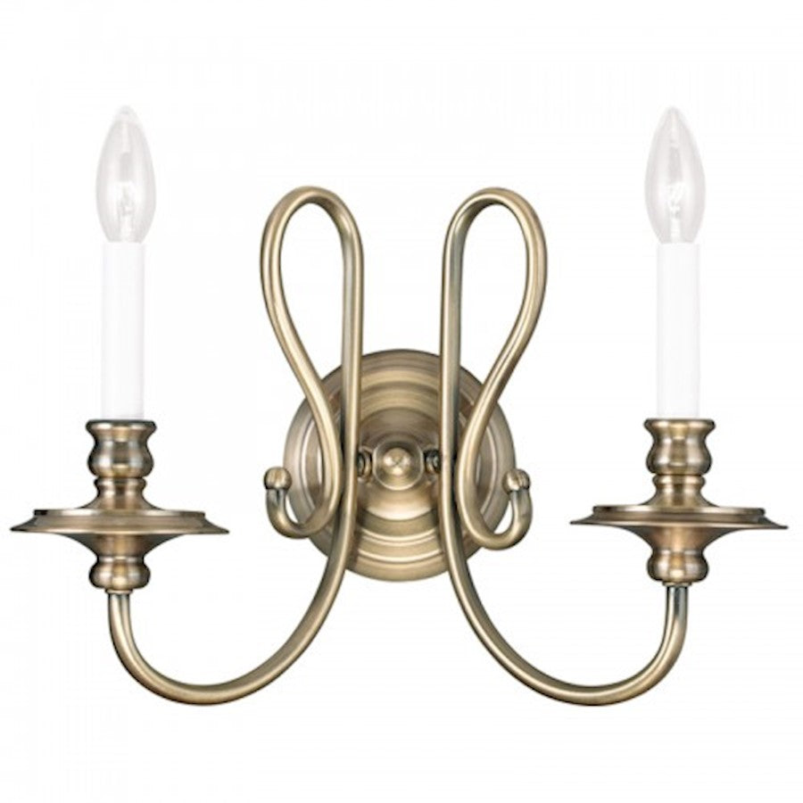 Livex Lighting Caldwell Wall Sconce in Antique Brass