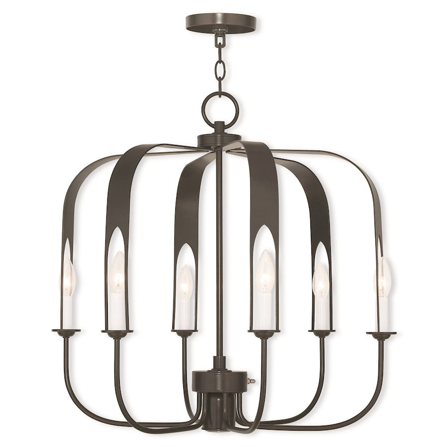 Livex Addison 7 Light Chandelier, English Bronze