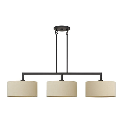 Livex Bellingham 3Lt 14" Chandelier, Bronze/Parchment Hardback