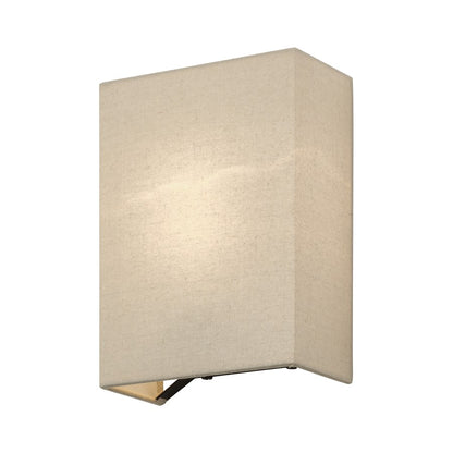 Livex Summit 1Lt ADA Sconce, Bronze/Parchment Hardback/White