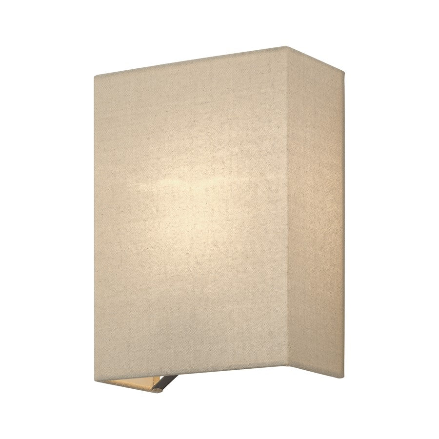 Livex Summit 1Lt ADA Sconce, Bronze/Parchment Hardback/White