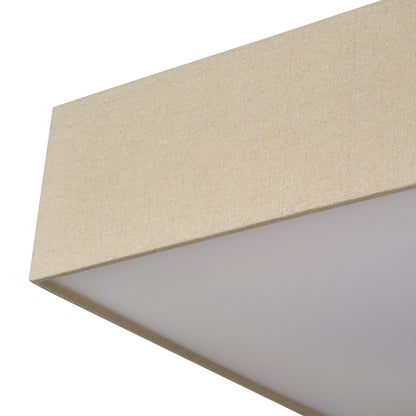 Livex Summit 4Lt Large Semi-Flush, Gold/Parchment Hardback/White