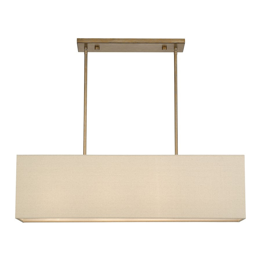 Livex Summit 4Lt Large Chandelier, Gold/Parchment Hardback/White - 52276-48