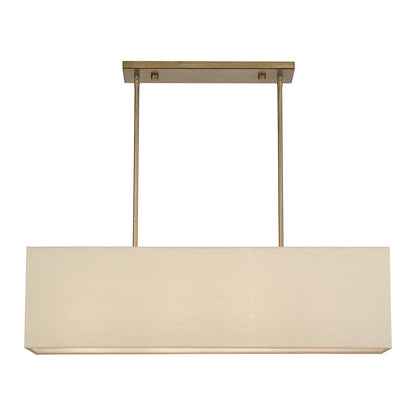 Livex Summit 4Lt Large Chandelier, Gold/Parchment Hardback/White - 52276-48