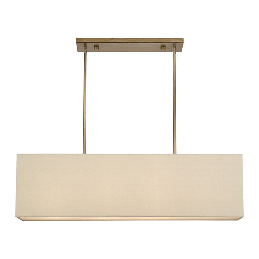 Livex Summit 4Lt Large Chandelier, Gold/Parchment Hardback/White - 52276-48