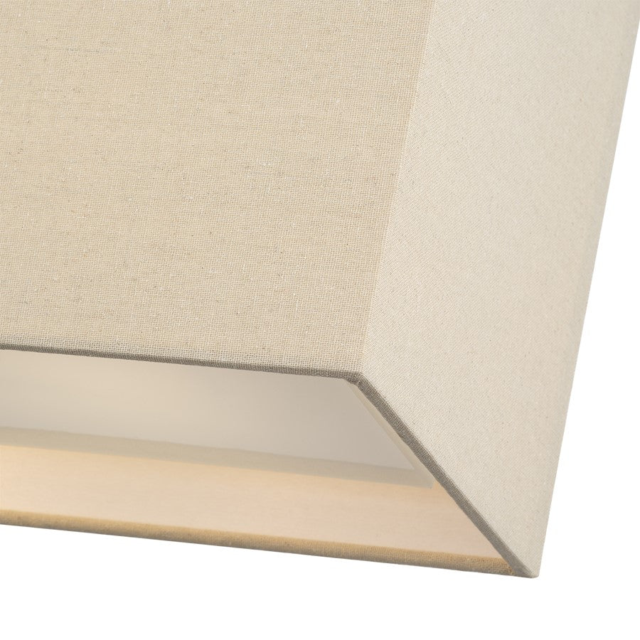 Livex Summit 4Lt Large Chandelier, Gold/Parchment Hardback/White