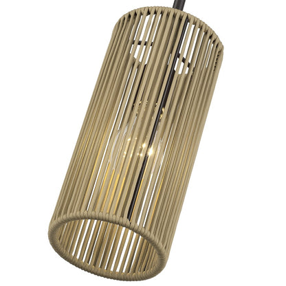 Livex Acordia 1Lt Mini Pendant, Bronze/Venetian Gold Polyester Rope