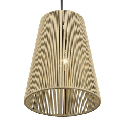 Livex Florell 1Lt 12" Dia Pendant, Bronze/Venetian Gold Polyester