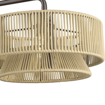 Livex Florell 3Lt Extra Large Chandelier, Bronze/Gold Polyester