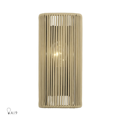 Livex Acordia 1Lt ADA 5" Sconce, Bronze/Venetian Gold Polyester Rope - 53170-92