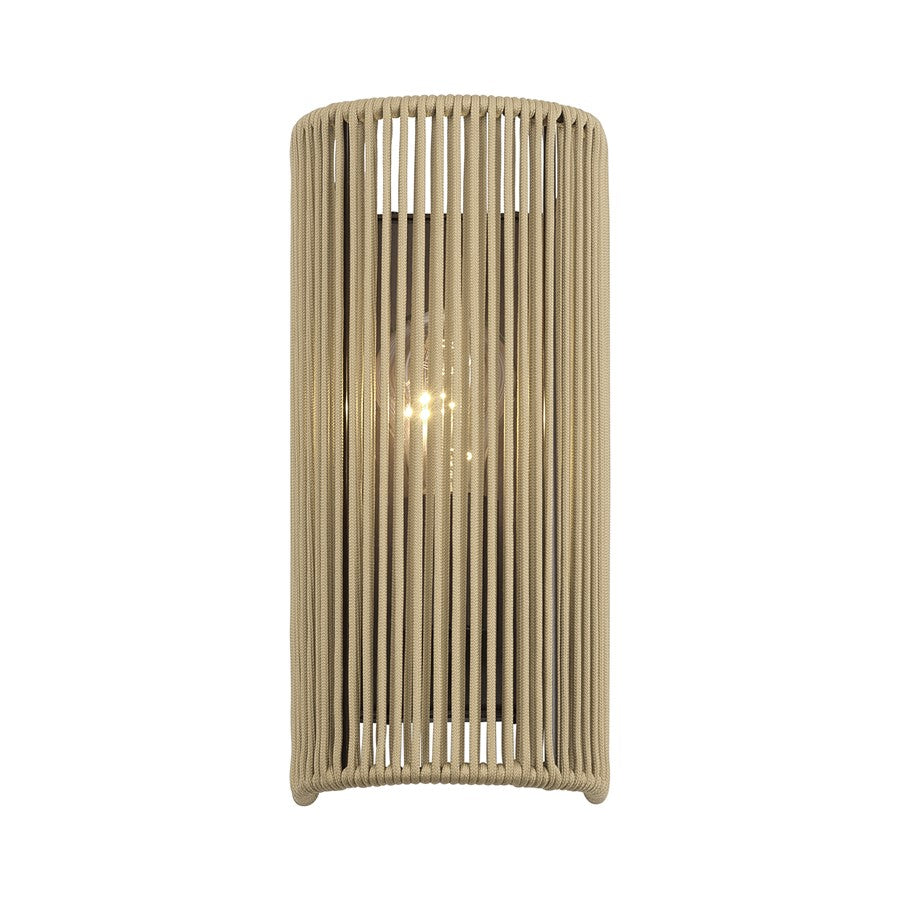 Livex Acordia 1Lt ADA 5" Sconce, Bronze/Venetian Gold Polyester Rope
