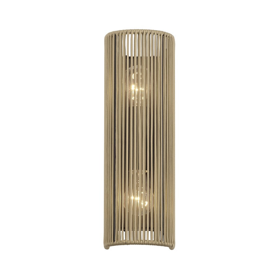 Livex Acordia 2Lt ADA Sconce, Bronze/Venetian Gold Polyester Rope