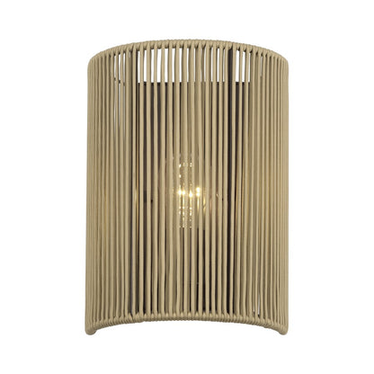 Livex Acordia 1Lt ADA 8" Sconce, Bronze/Venetian Gold Polyester Rope