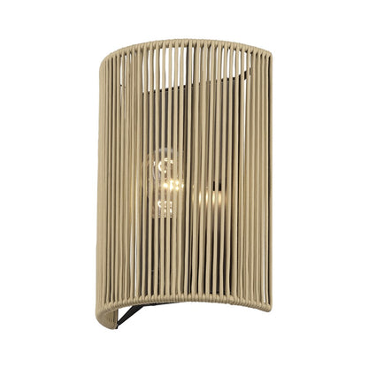 Livex Acordia 1Lt ADA 8" Sconce, Bronze/Venetian Gold Polyester Rope