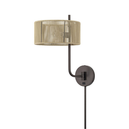Livex Acordia 1Lt Swing Arm Wall Lamp, Bronze/Gold Polyester