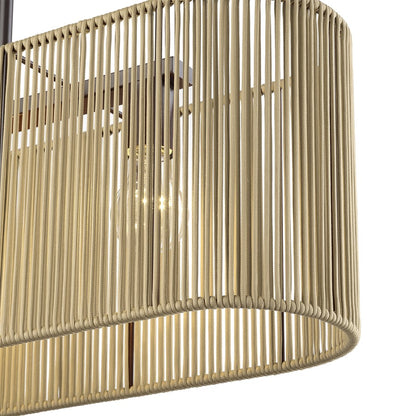 Livex Goldiemesh 3Lt Medium Chandelier, Bronze/Gold Polyester