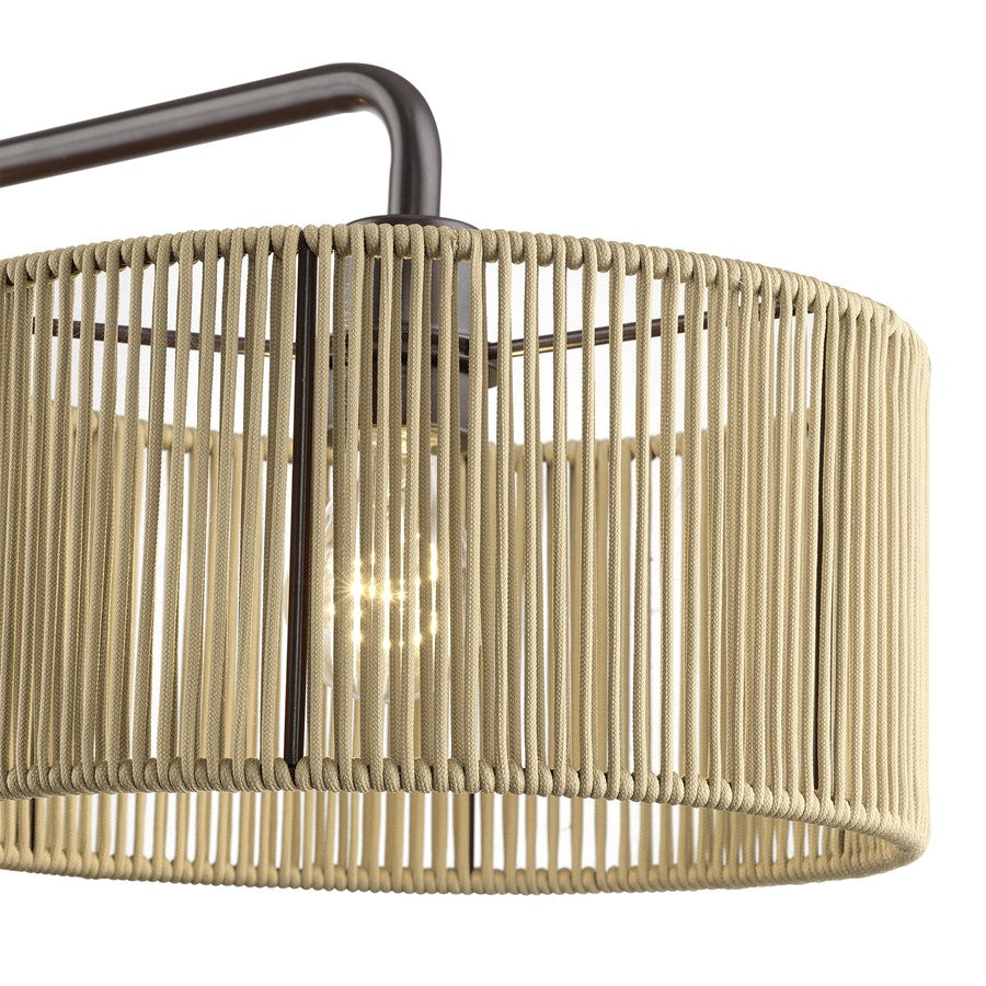 Livex Goldiemesh 3Lt Extra Large Chandelier, Bronze/Gold Polyester