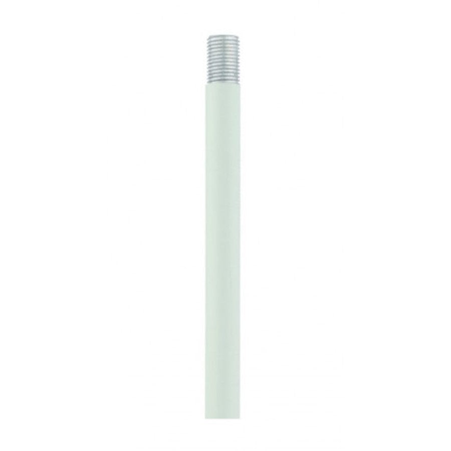 Livex 12" Rod Extension Stem, Textured White