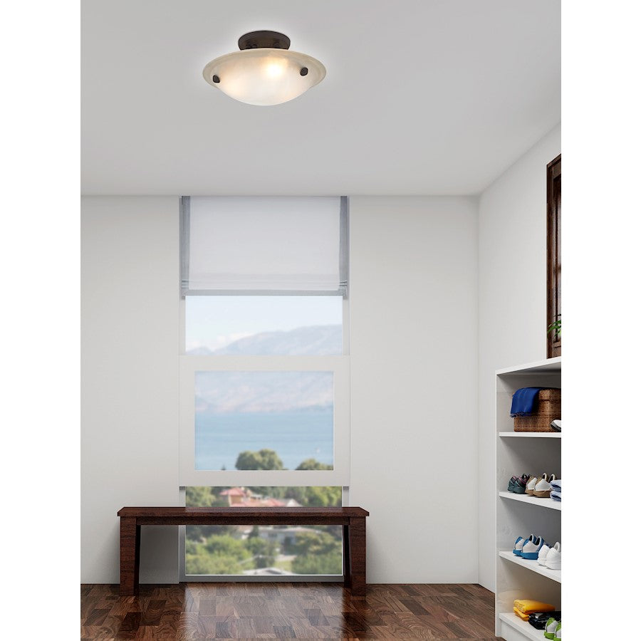 Livex Lighting Oasis Ceiling Mount in Bronze