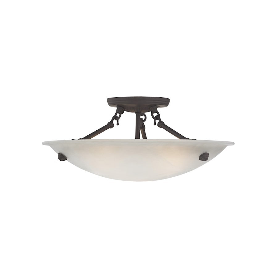 Livex Lighting Oasis Ceiling Mount in Bronze